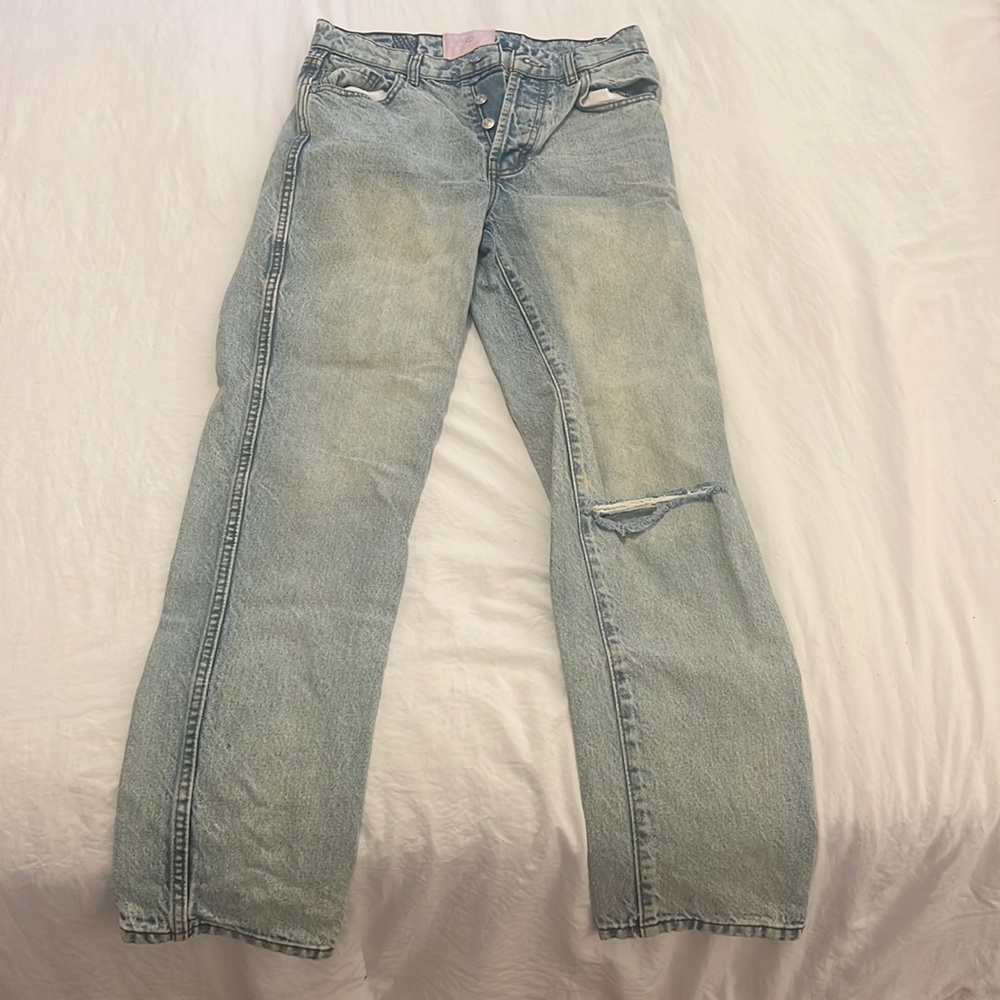 Revice Light Wash Distressed Jeans